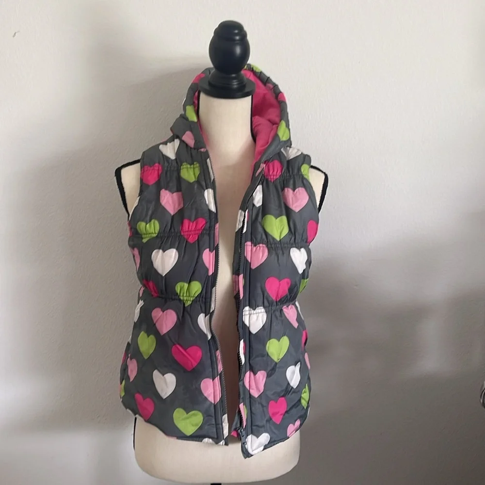 Gymboree Puffer Fall Vest with hood Sz L (Girls)